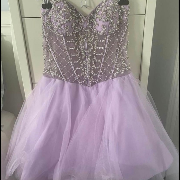 Lilac Party Dress - Picture 2 of 2